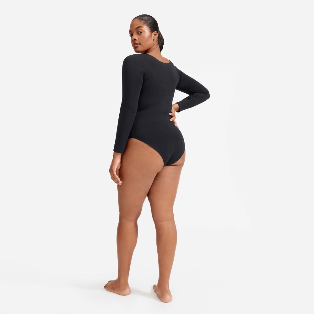 Everlane Black Long Sleeve Bodysuit